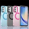 Чехол для Samsung Galaxy A15 Для Samsung A55 A35 A25 A15 4G 5G Чехол Полупрозрачный Конфетный цвет Матовый Магнитный Ударопрочный Бампер
