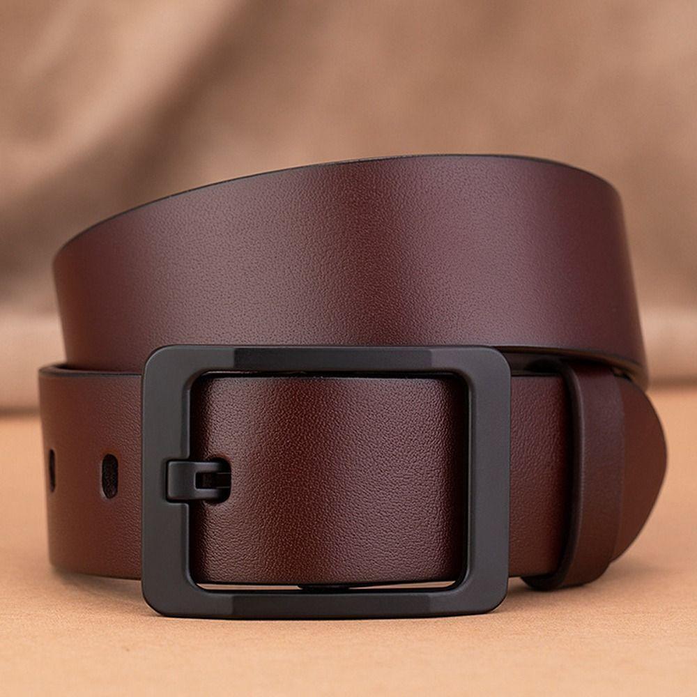 Casual Leather Belt Versatile Trouser Dress Belts Fashion Waist Strap
