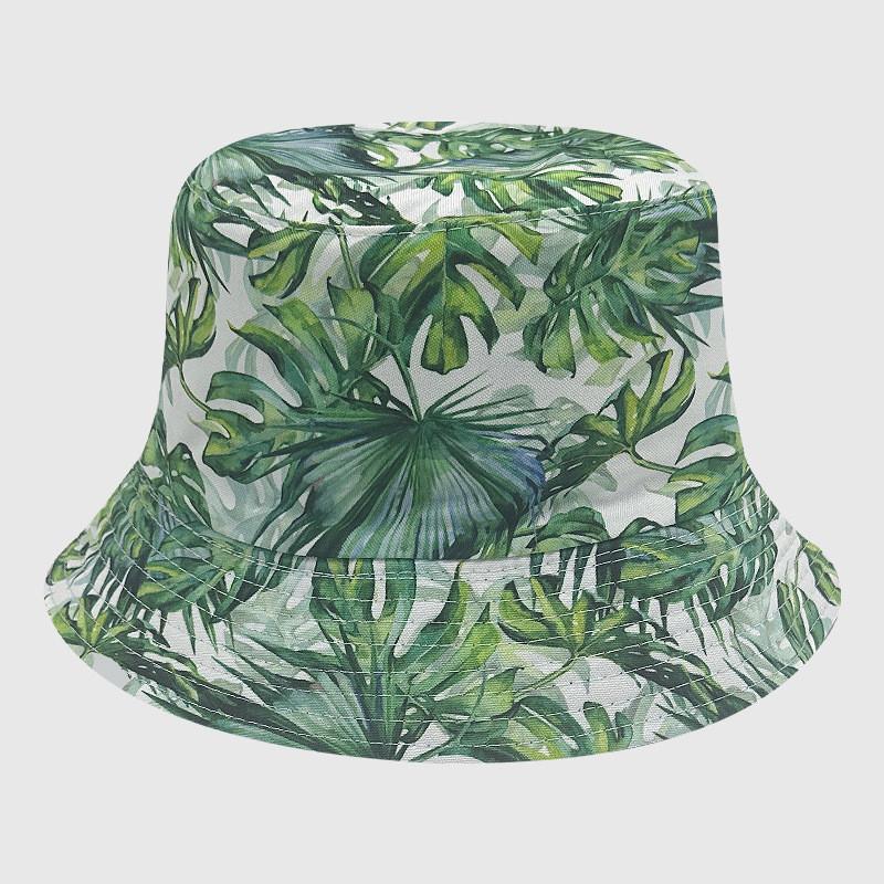 Tie Dye Fisherman Hat Uv Protection Assorted Colors Print Butterfly Cat Cap Leaf