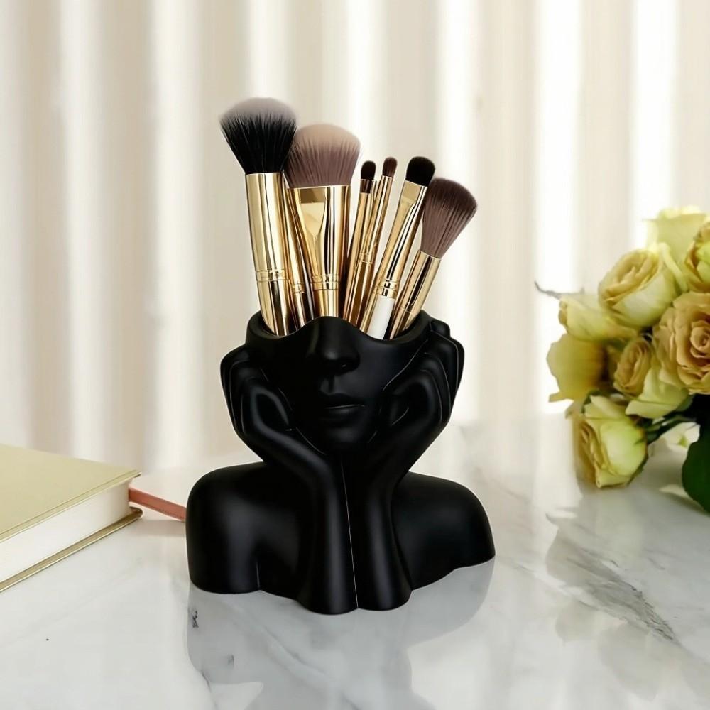 Large Capacity Pen Box Space Saving Makeup Brush Storage Container Home Decorations Dressing Table