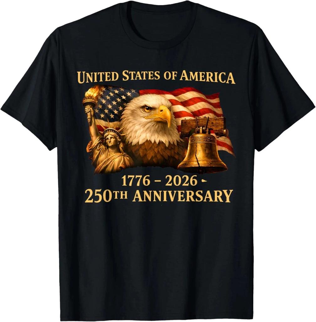Eagle and Flag 250 Years 1776-2026 250th Birthday Unisex T-Shirt