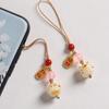 Diy Decoration Cat Paw Phone Strap Anti-Lost Hang Ornament Pendant Girl Women Keychain Hanging Lucky Cat Charm Lanyard