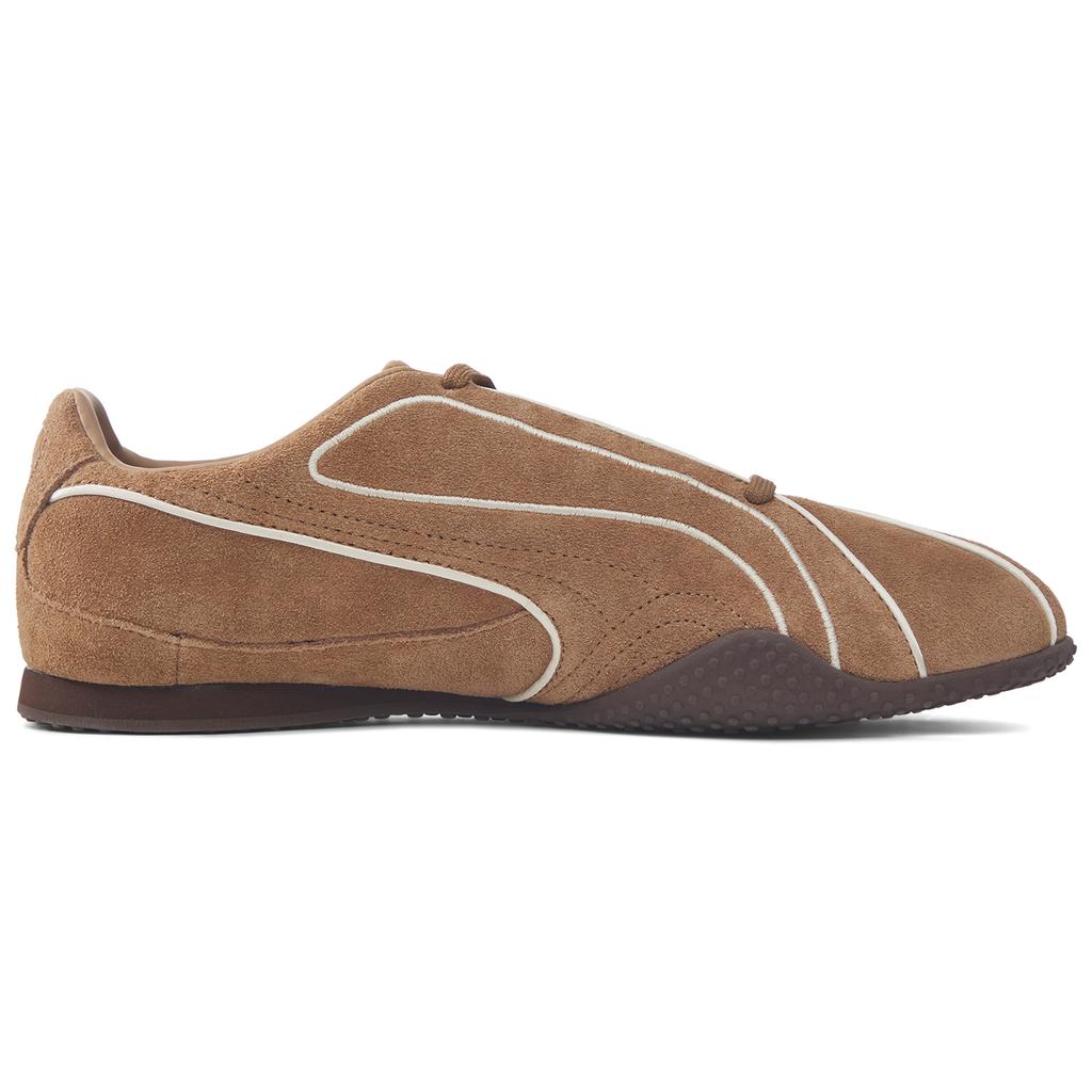 Puma Bella V2 Монозамшевые Низкие Гоночные Модные Ретро Удобные Универсальные Замшевые Дышащие Повседневные Кроссовки Унисекс Коричневый 406795-04