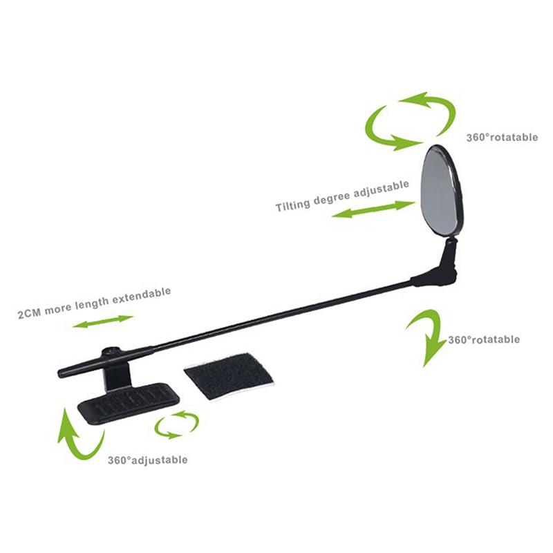 Adjustable Road Bicycle Cycling Rear View Mirror Universal Pro Helmet Mirror