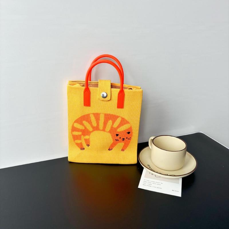 Премиальный стиль, сумка для мобильного телефона большой вместимости, вязаная сумка, нишевая, универсальная, на плечо, мессенджер, мультяшная, модная, дамская сумочка