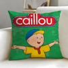 classic cartoon Caillou Cushion Cover Soft & Easy-Wash Pillow Case – Versatile for Couch, Bed, Travel and Office
