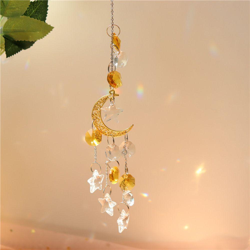 Decoration Indoor Outdoor Crystal Pendant Suncatcher Wind Chimes Hanging Ornament Handmade