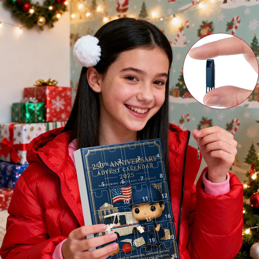 Календарь обратного отсчета включает 24 подарка, календарь обратного отсчета и подарок-сюрприз