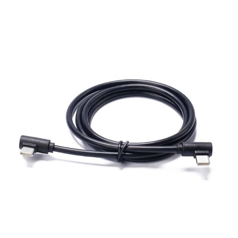 90 Degree Angled Type C Charging Cable 3A Quick Charging Cord For Mobile Phones Gaming Consoles And Portable Electronics