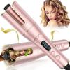 Automatic Curling Iron, Automatic Curling Wand with 4 Temperatures and 3 Timers and LCD Display, Dual Voltage Auto Shutoff Rotating Iron