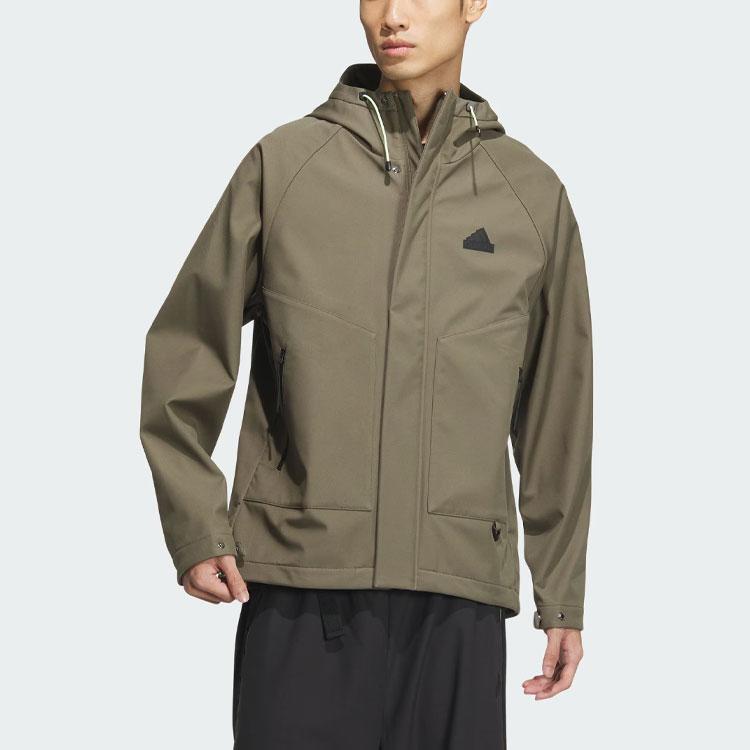 adidas City Escape Jacket Мужская куртка Оливково-зеленый JE8574