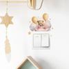 Fun-kg50 Cartoon Good Night Bear Balloon Switch Affixed To The Living Room Porch Home Beautification Wall Sticker
