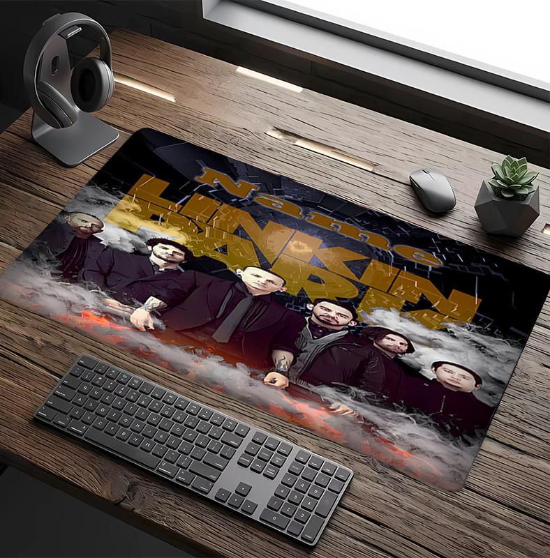 Customizable Name Linkin Park Pattern Gaming Mouse Pad-Non Slip Rubber Base,Perfect Gamers,Esports,Ideal Gift Gaming Enthusiasts