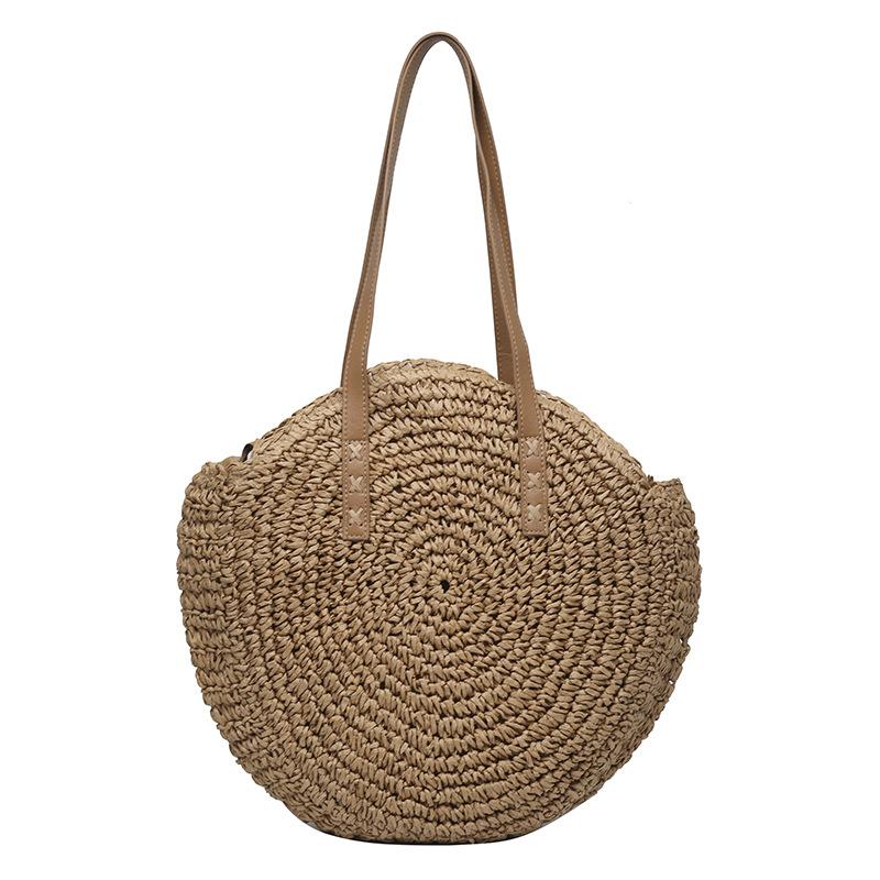 Summer Beach Vacation Bag for Women New Woven Straw Woven Bag Large Capacity Underarm Short Trip Beach Bag