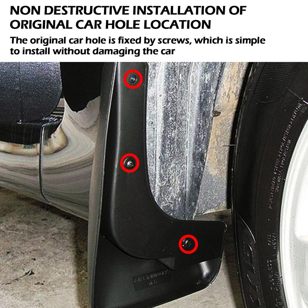 4 шт./компл. и 4 винта спереди и сзади, черные автомобильные брызговики, брызговики, накладка на крыло для KIASION Platinum Sportage