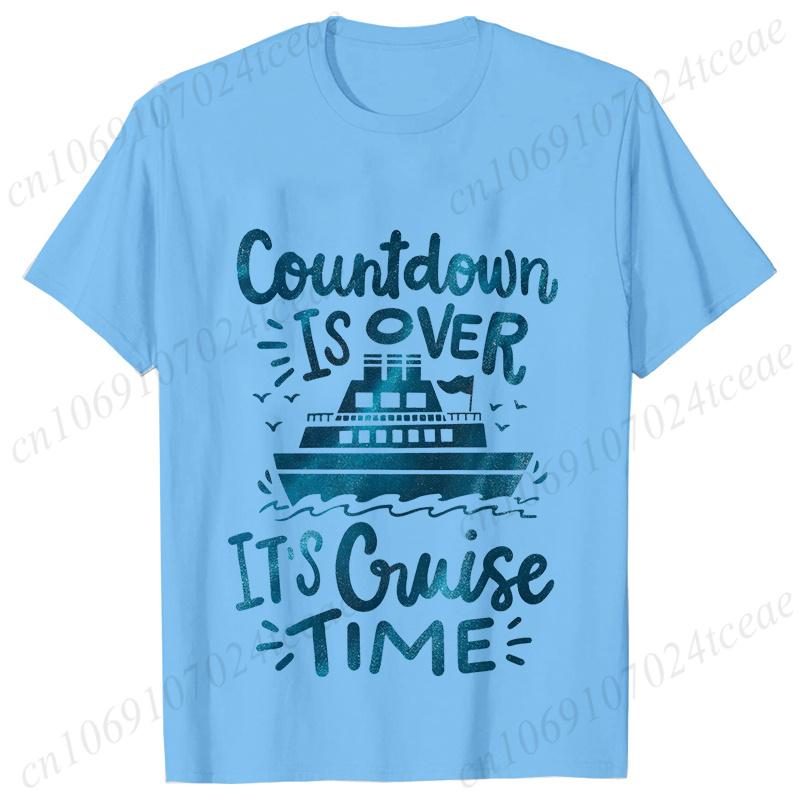 Countdown Is Over It's Cruise Time T-shirts, Cruise Vacation Tshirts, Cruise Ship Tee Shirt,Family Matching Travel Outfits Gift