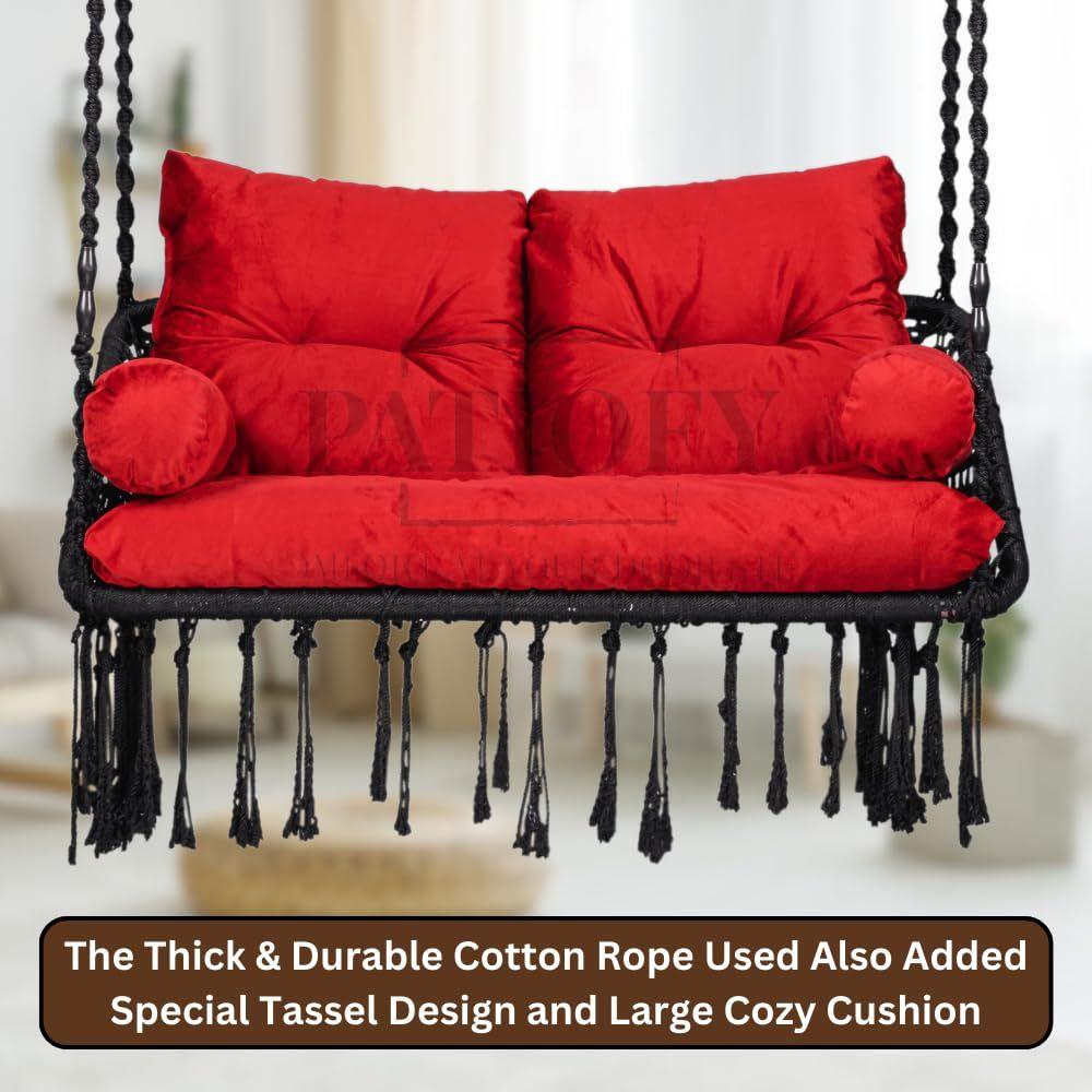 Premium Double Seater Swing/ 2 Seater Swing for Balcony/Double Seater Swing Chair/Swing for Adults for Home for 2 People