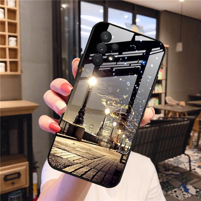 Жесткий чехол для телефона Samsung A32, чехол из закаленного стекла, бампер для Samsung Galaxy A31 A30s A20 A30 M20s, противоударный силиконовый чехол