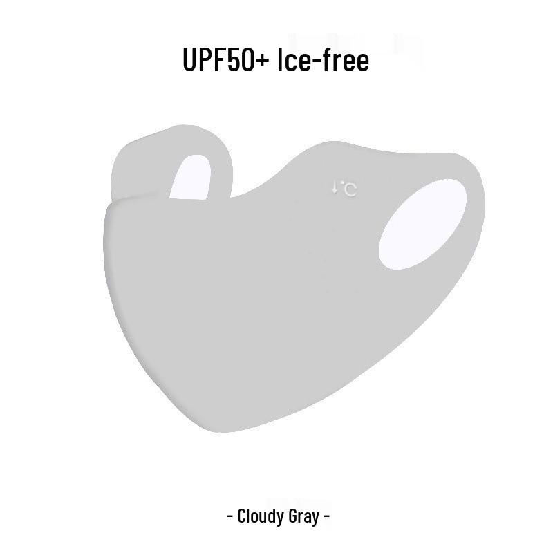 Маска для лица из ледяного шелка с гиалуроновой кислотой и защитой от ультрафиолета