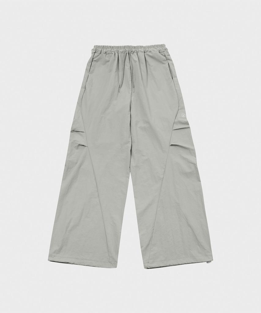 SLOW RECORD HOUSE Parachute Flare Pants_Gray