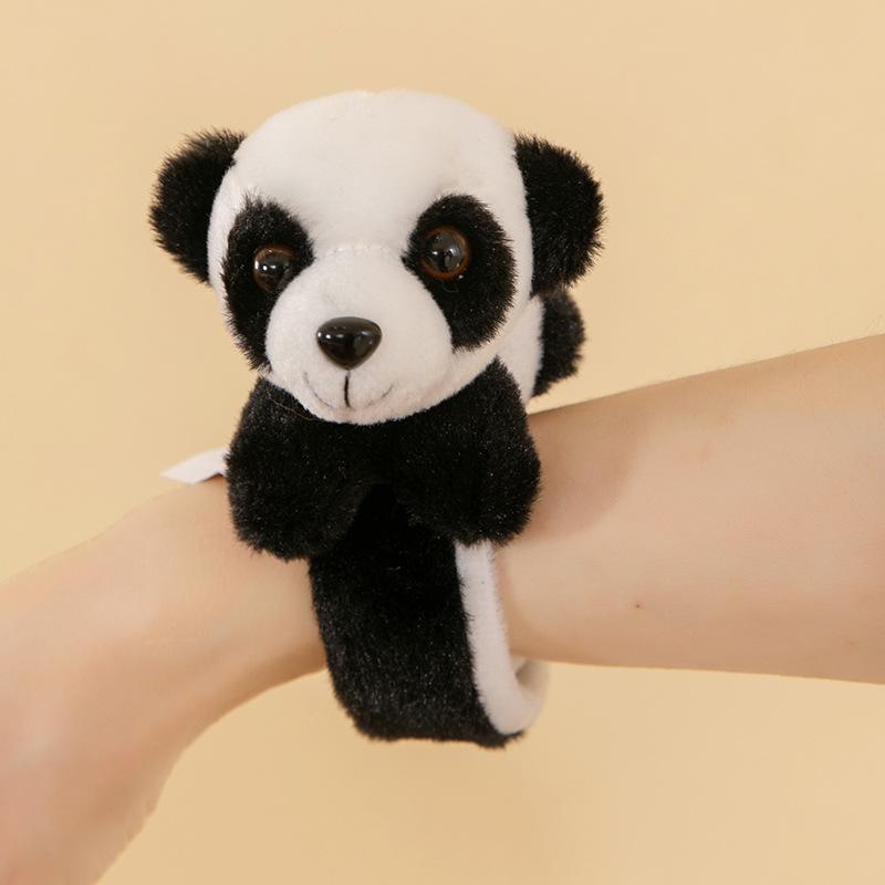 Internet celebrities with the same zoo souvenir Pop Panda White Tiger Yellow Tiger doll bracelet hand puppet arm magnet toy