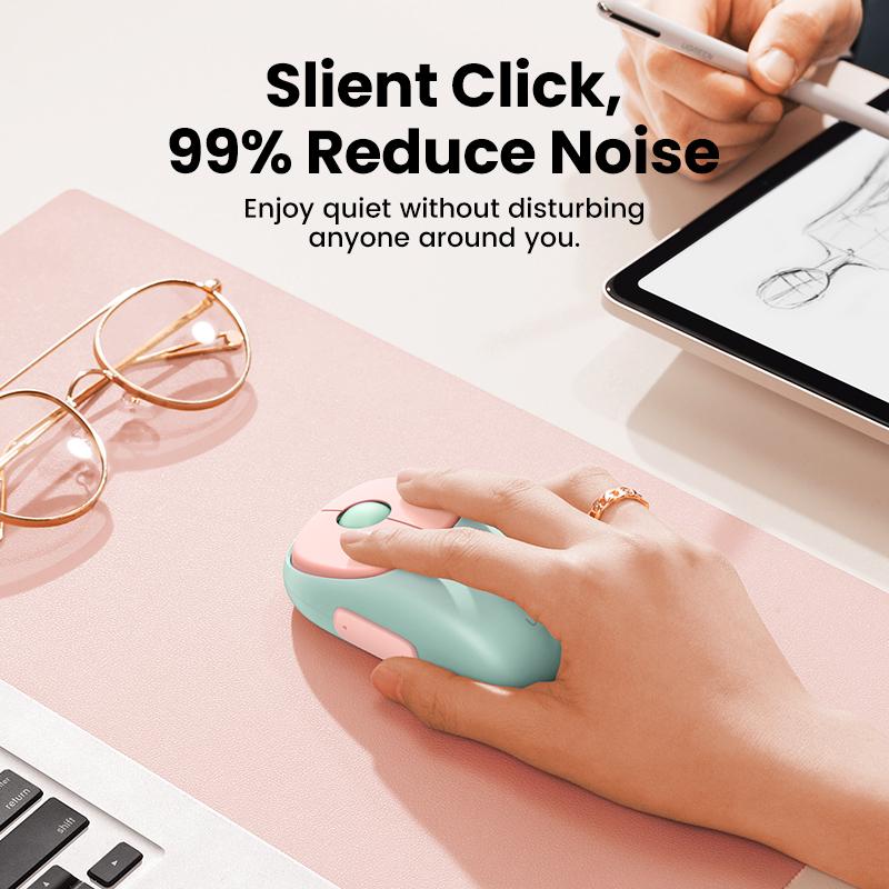 UGREEN Slim Wireless Mouse Rechargeable Bluetooth 5.0 3.0 2.4G 4000 DPI Charging Bluetooth Mouse For MacBook iPad Tablet Laptop