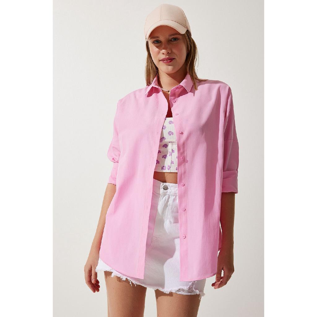 Базовая рубашка Oversize шоколадного цвета