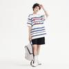New MLB Drop Shoulder Sleeve T Shirt Unisex Ivory White 3ATSV0433-43IVS