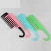 Large Wide-Tooth Curved Plastic Comb for Men & Women - Ideal for Long Hair & Parting