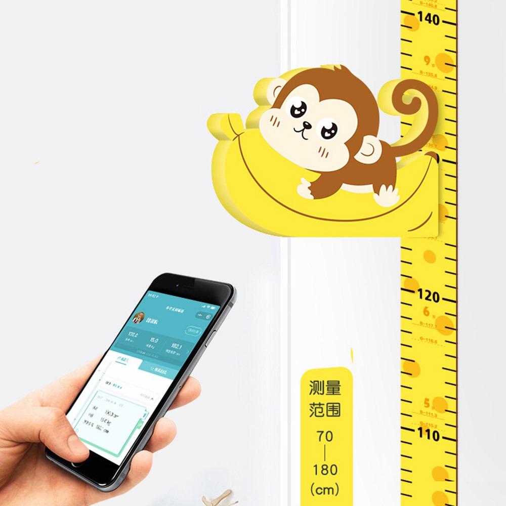 Self-adhesive Height Measuring Ruler Movable Magnetic Wall Sticker for Children