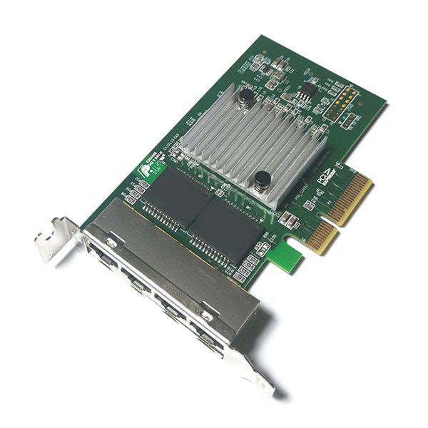 1x NC365T 1Gb Four-Port PCI-E Ethernet Server Card, Color: As Shown, Material: PCB.