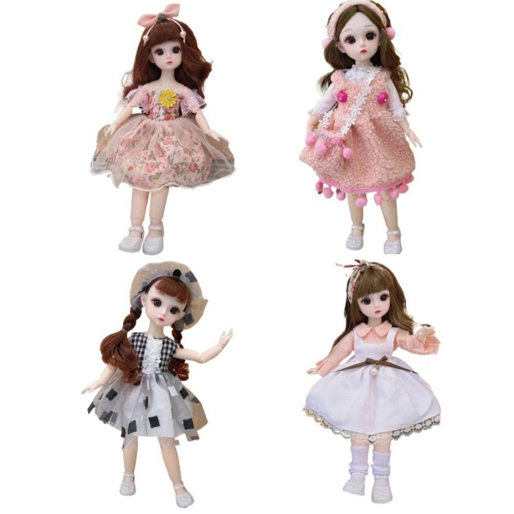 Big Eyes Girl Princess Doll Removable Joints Dress BJD Doll 30cm Baby Dolls DIY Accessories