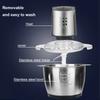 2 Speeds  Chopper Meat Grinder Stainless Steel Mincer Food Processor Kitchen Slicer Egg Beater Garlic Vegetable