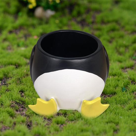 Животное Цветочный Горшок Смола Пингвин Утка Суккулент Кашпо Настольный Декор Цветочный Горшок