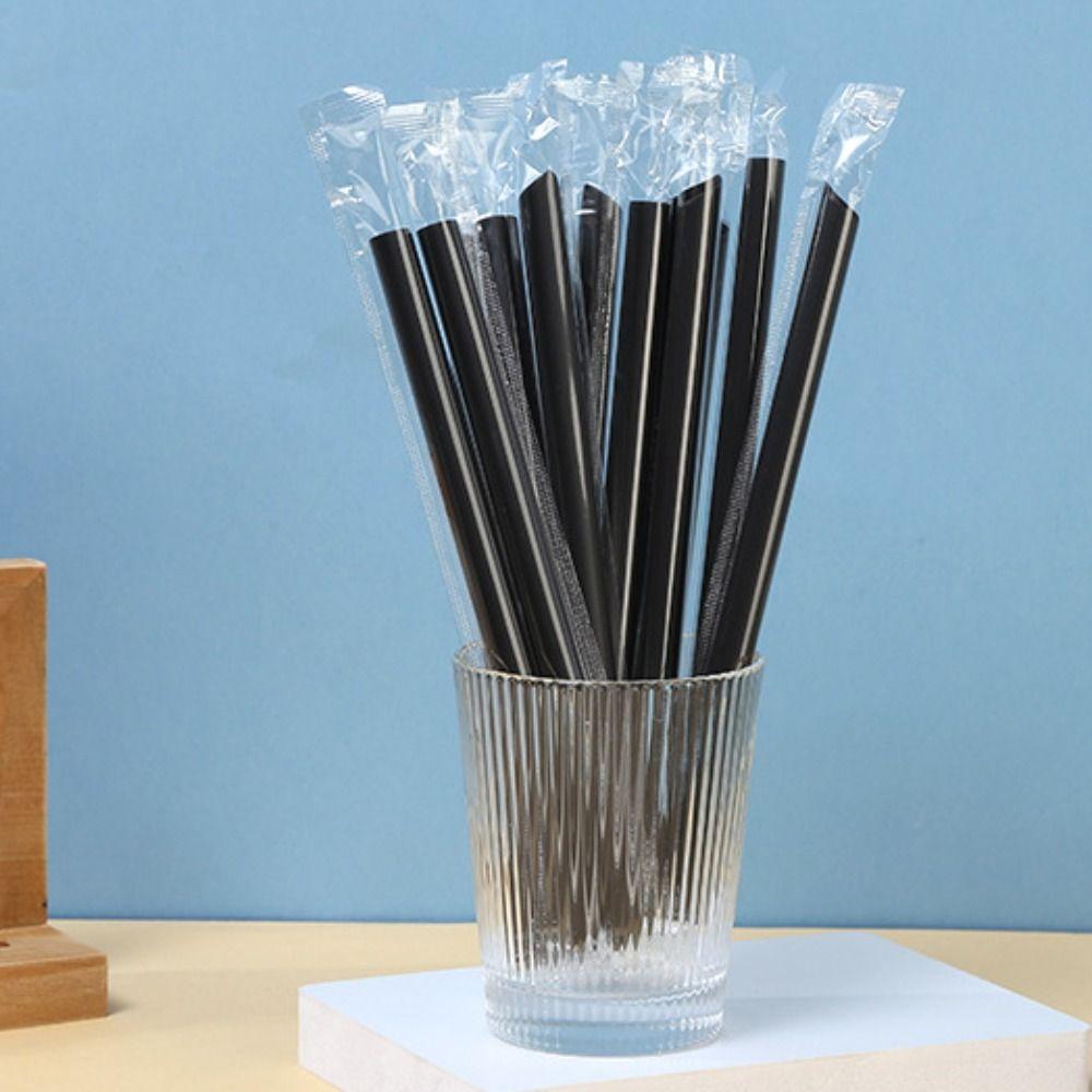100pcs Disposable Disposable Straws Plastic Juice Straw New Plastic Drinking Straw  Wedding Party