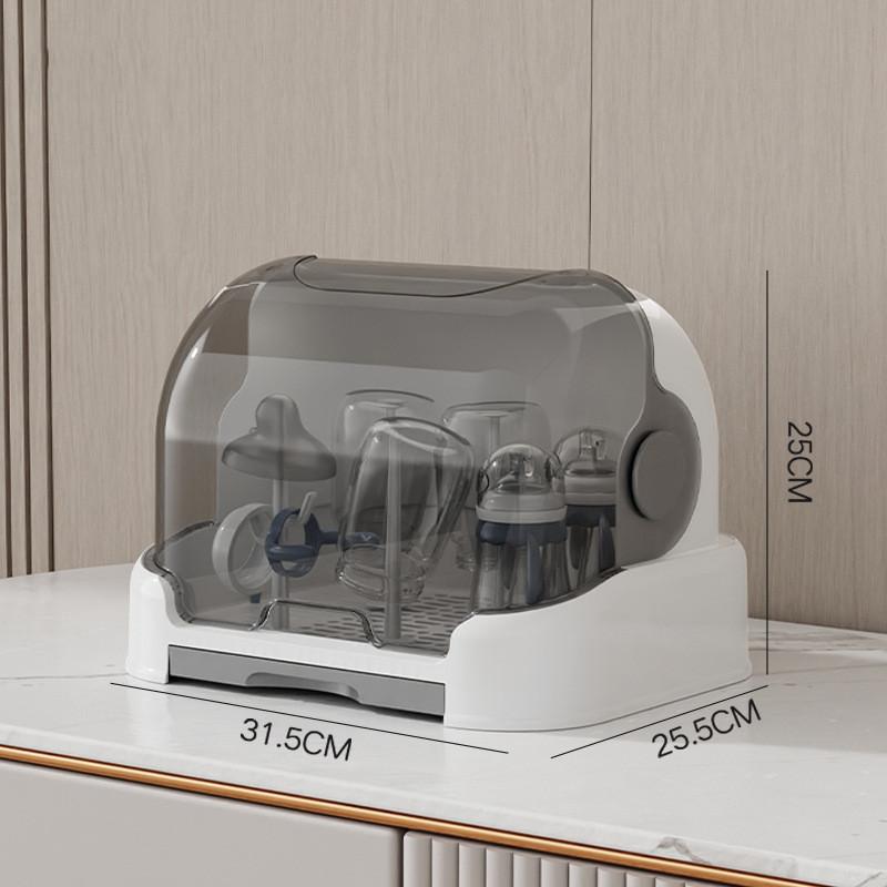 Baby Feeding Bottle Drain Rack Nipple Feeding Cup Holder with Cover Storage Drying Rack Bottle Cleaning And Drying Machine