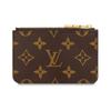 Louis Vuitton Romy цветочный принт на молнии холщовый кошелек для мелочи держатель для карт женский коричневый
