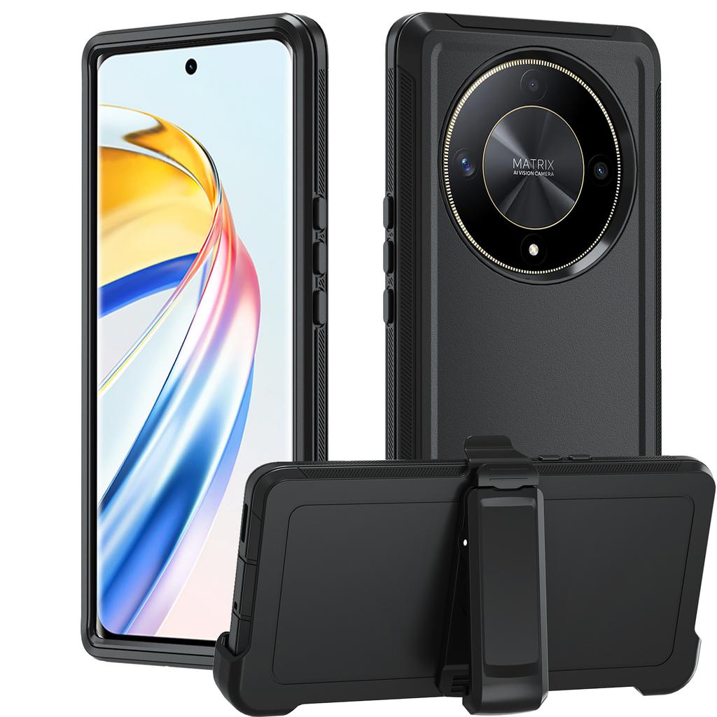3IN1 Otter Armor Box прочный чехол для Honor Magic 7 Lite X9A/B/C X8 X7 X6 200 Lite 6 5Lite Defender Series силиконовый прочный защитный чехол с зажимом