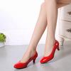 Fashion Medium and Low Heel Shoes OL Professional Single Shoes Pointed Shallow Mouth To Work Shoes