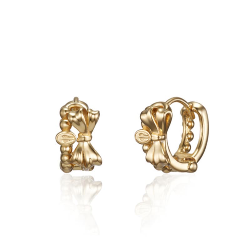 LOVEMBER [silver 925] Twin Ribbon Hoops