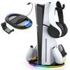 PS5 Slim Compatible Vertical Stand Compatible with Controller Dual Charging PS5 Pro Controller Charging Dock PS5 Pro Controller Charging Stand