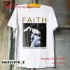 George Michael WhiteT shirt S XL vintage Washed Top For Everyday Wear Stylish homme Soft Casual Breathable designer clothes