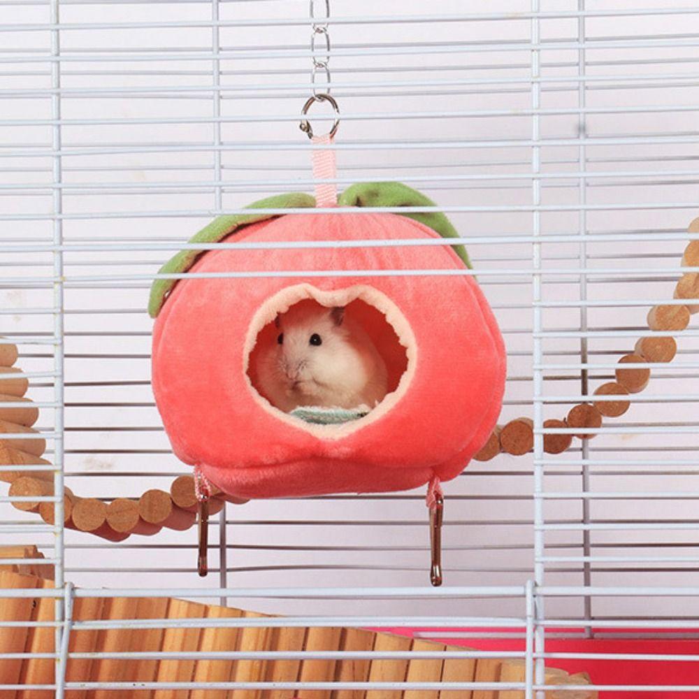 Cartoon Hanging Hamster Hammock Fruit Shape Hamster Cotton House Guinea Pig Nest Winter