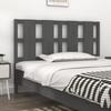 VidaXL Headboard Grey 125.5x4x100 Cm Solid Pine Wood 817982