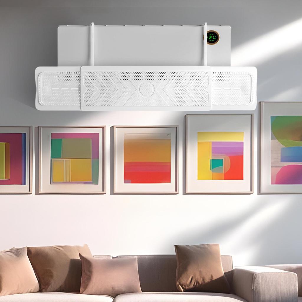 Air conditioner wind shield wall-mounted Air conditioner deflector Baffle retractable AC Wind Cover for Bedroom Workplace