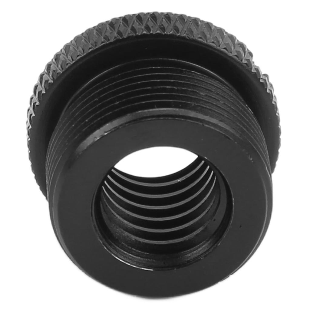 Адаптер резьбы для микрофонной стойки 3/8 дюйма внутренняя резьба на 5/8 дюйма наружная резьба Адаптер с винтомЧерный F19A