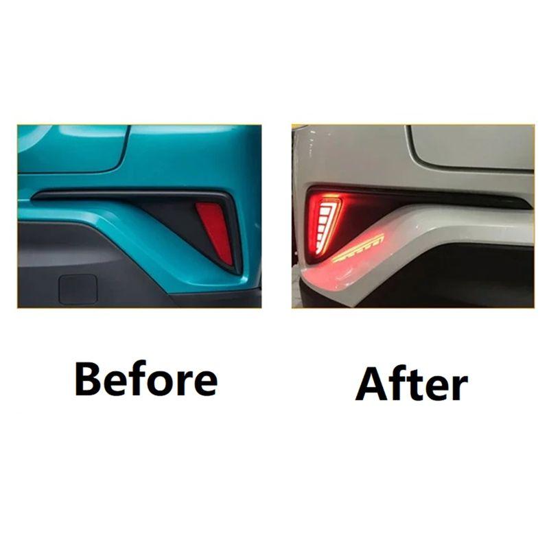 A48P-LED Reflector Lamp Rear Fog Lamp Rear Running Light Brake Light For Toyota C-HR CHR 2017-2022 Accessories