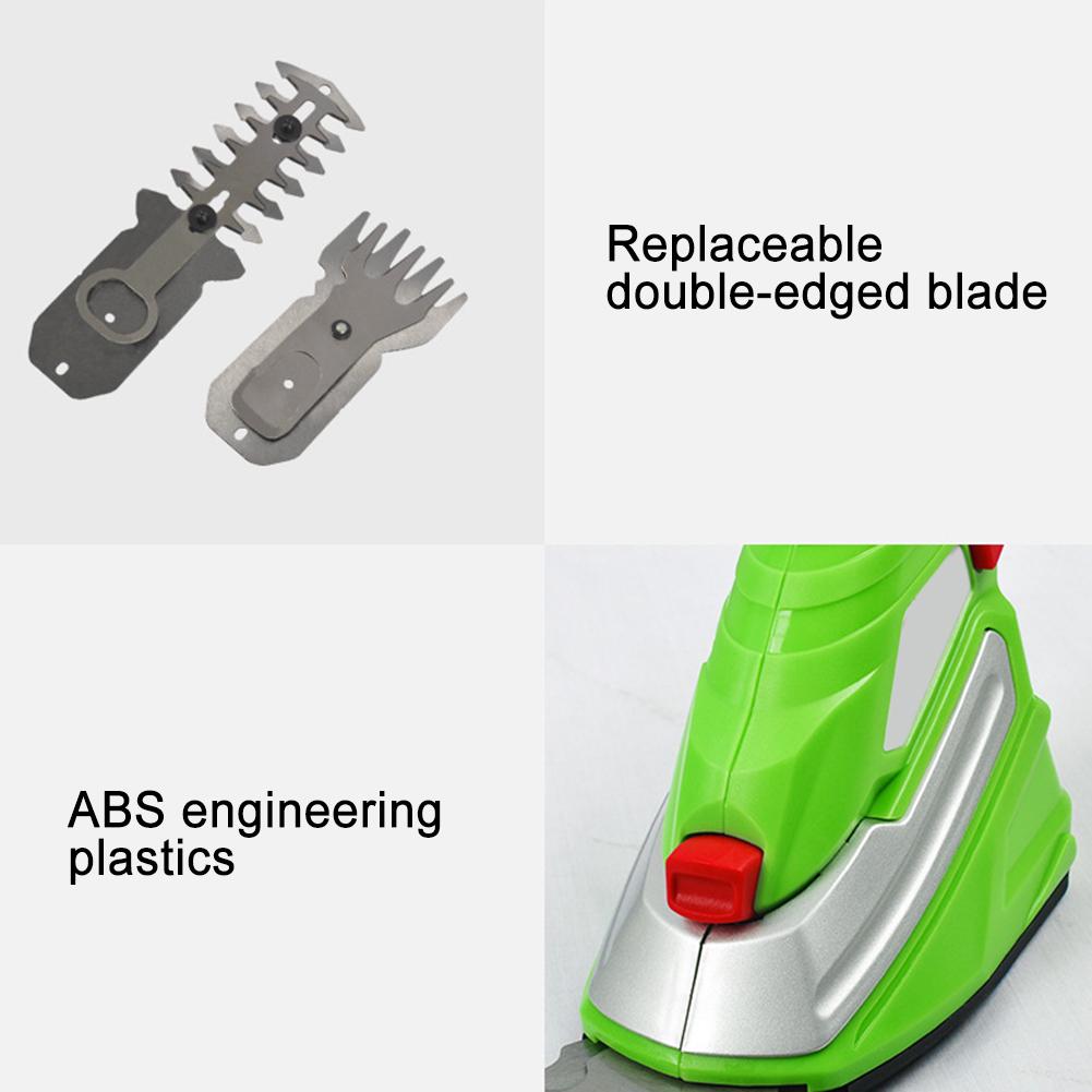 Аккумуляторный 1 в 2 аккумуляторный триммер для обрезки ветвей живой изгороди для травы и сада