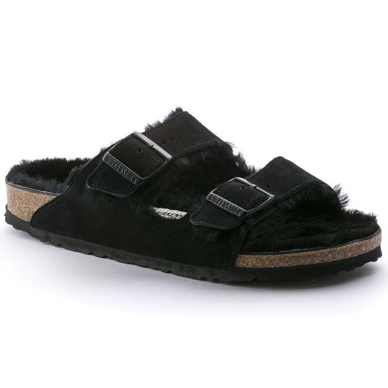 Birkenstock Arizona Shearling Sandals textile Black