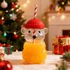 Bear Glass Cup with Spill-Proof Lid And Straw Cute Bear Tumbler for Coffee Smoothies Juice Hot Cold Drinks Reusable Leak-proof Drinkware
